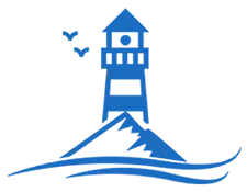 Coastal Construction logo lighthouse icon